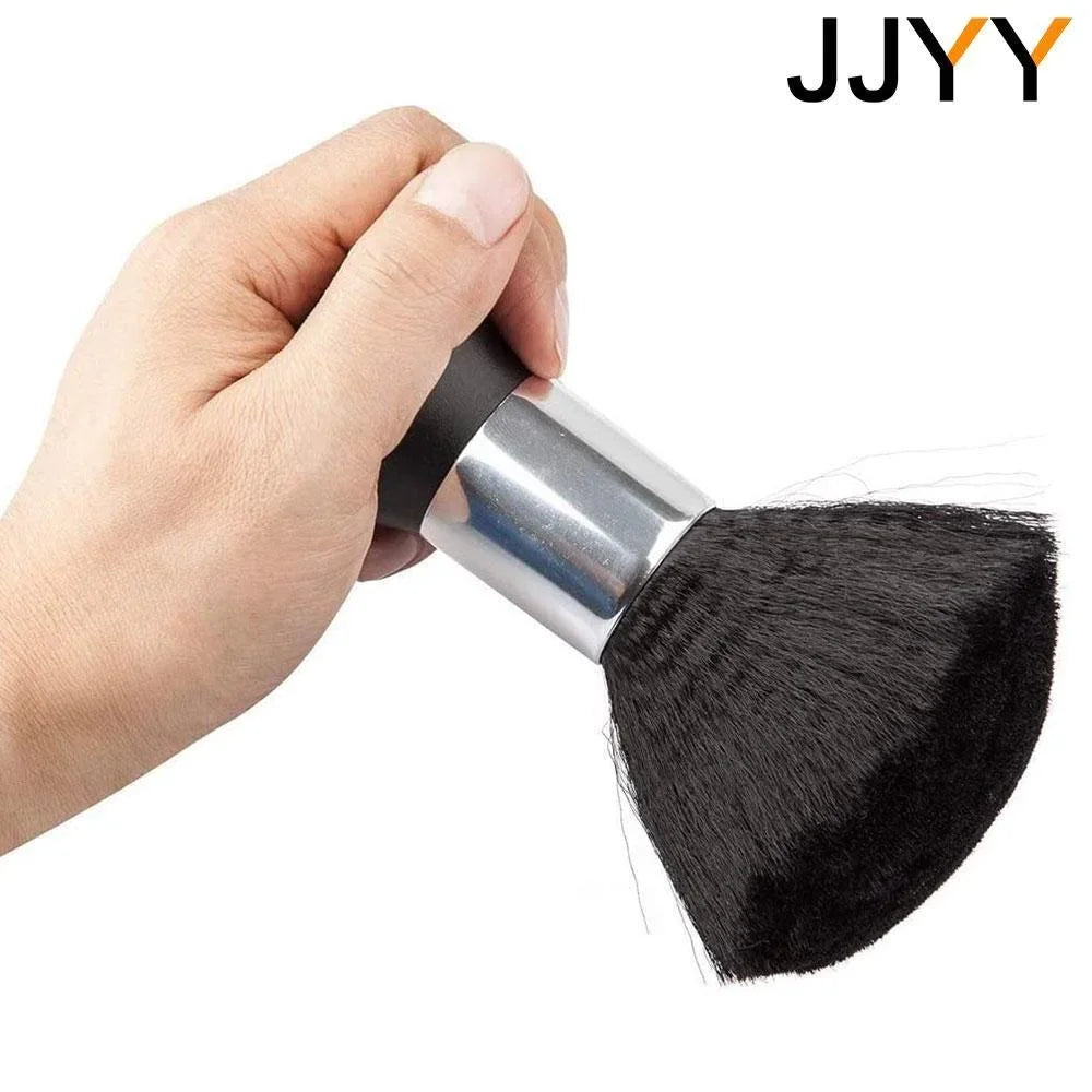 Hairdresser Neck Brushes Barber Brush Hairdressing Cleaning Hairbrush Rubber Grip Ultra Soft Bristles Salon Household 1PC