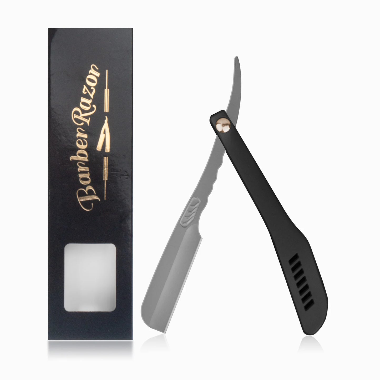 New Professional Stainless Steel Barber Manual Shaving Razor For Saon Hair Cutting Straight Edge Knife Holder Hairdresser Tools