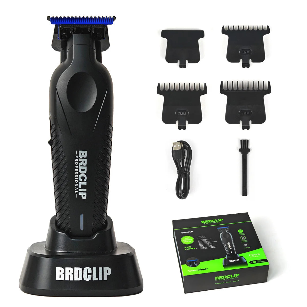 Recortadora Eléctrica Profesional BRDCLIP 9615 con Cuchillas de Acero Inoxidable y Cerámica