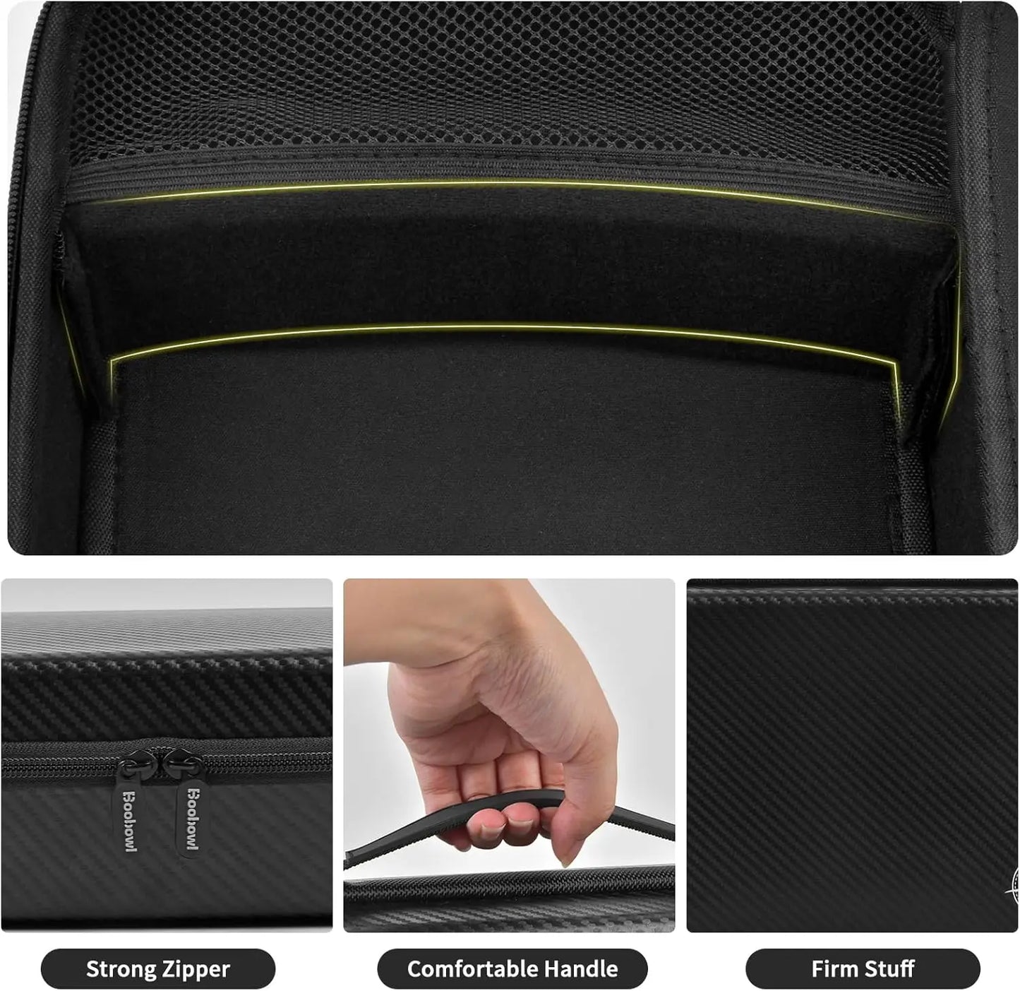 (Bag Only) Barber Accessories Bag for Clippers and Supplies, Mens Hair Trimmers Box, Portable Clipper Storage Holder Organizer