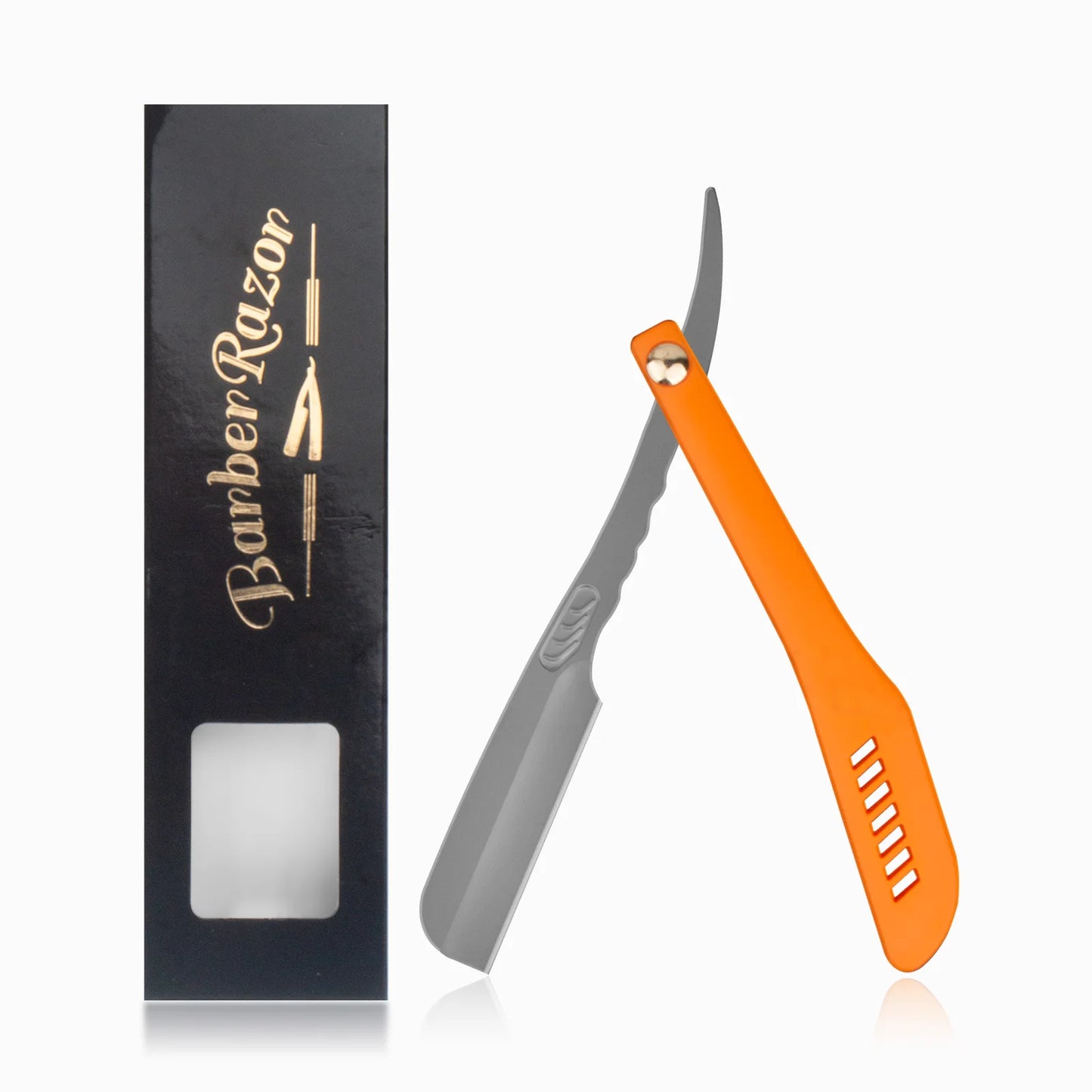 New Professional Stainless Steel Barber Manual Shaving Razor For Saon Hair Cutting Straight Edge Knife Holder Hairdresser Tools