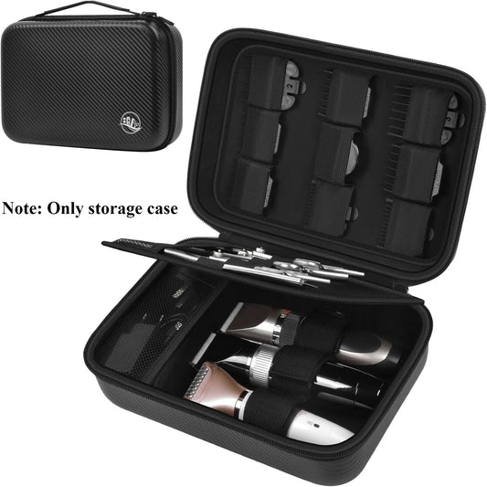 (Bag Only) Barber Accessories Bag for Clippers and Supplies, Mens Hair Trimmers Box, Portable Clipper Storage Holder Organizer