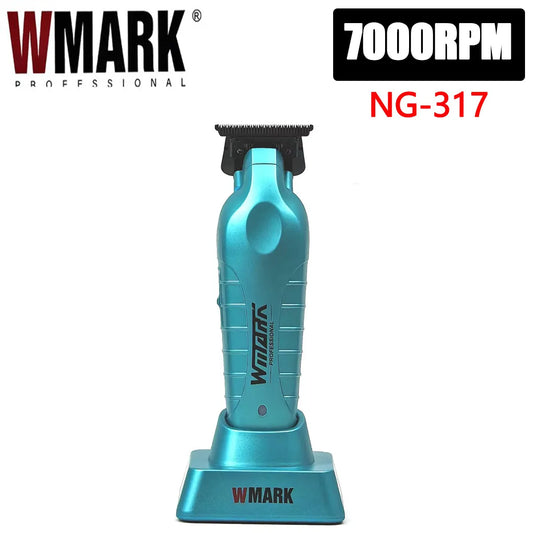 Recortadora Profesional Inalámbrica WMARK NG317 para Barbero: Ideal para Contornos y Esculpido