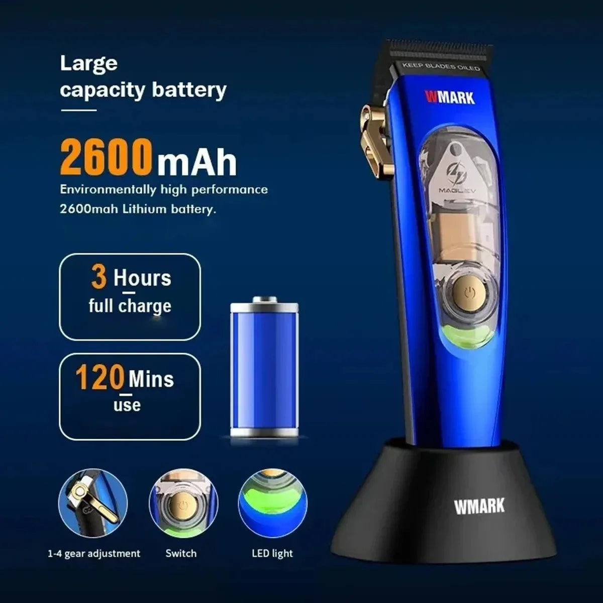 Nueva WMARK NG-9004 Hair Clipper for Men